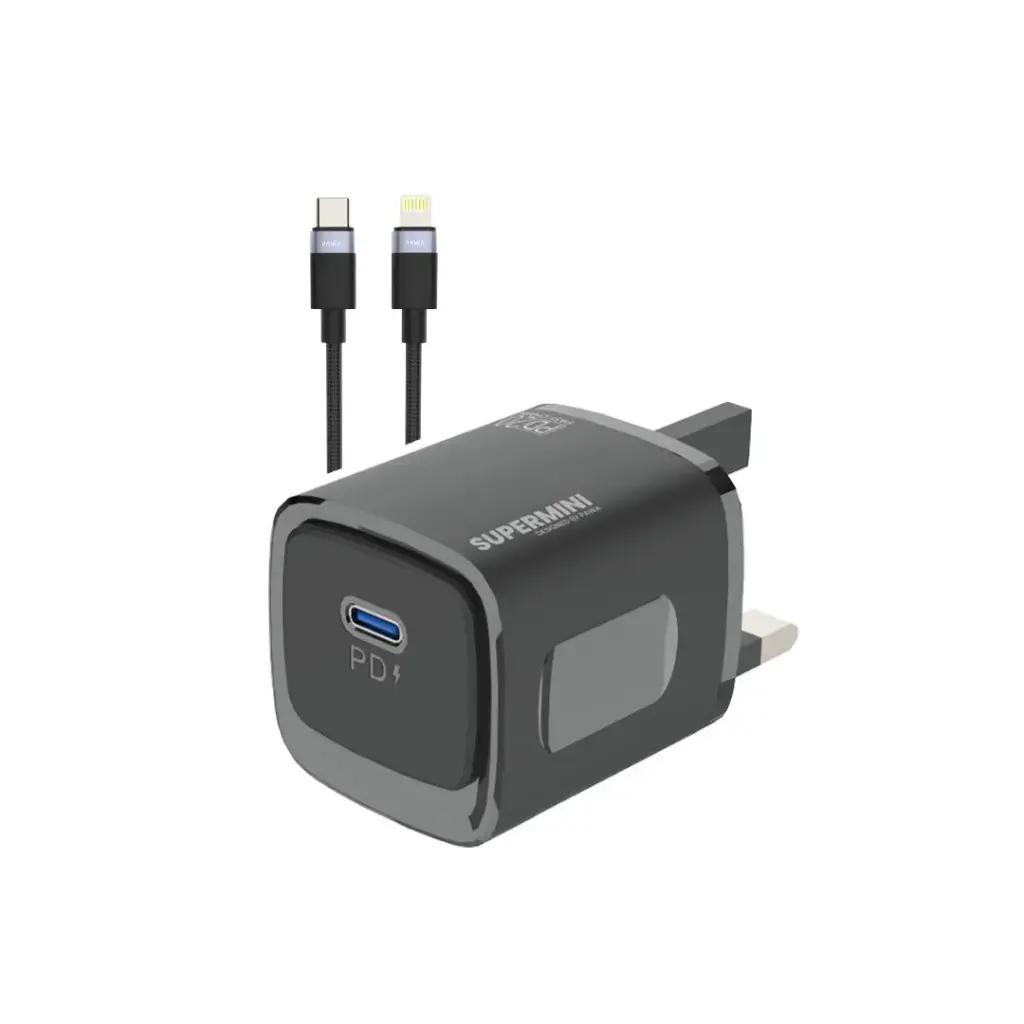 PAWA SUPERMINI TRAVEL CHARGER TYPE C TO LIGHTNING